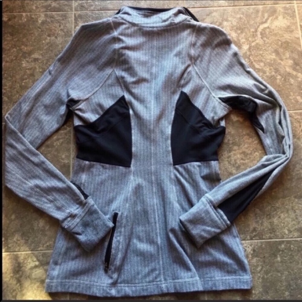 Lululemon Full Tilt Pullover Ghost Herringbone 8 - image 3